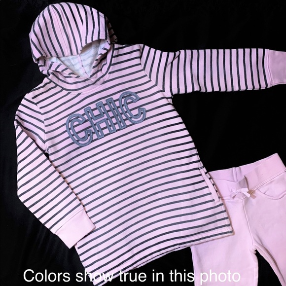 Vintage Gymboree French ‘Tres Chic’ Fleece Tunic & Pants Excellent Condition - Picture 1 of 4
